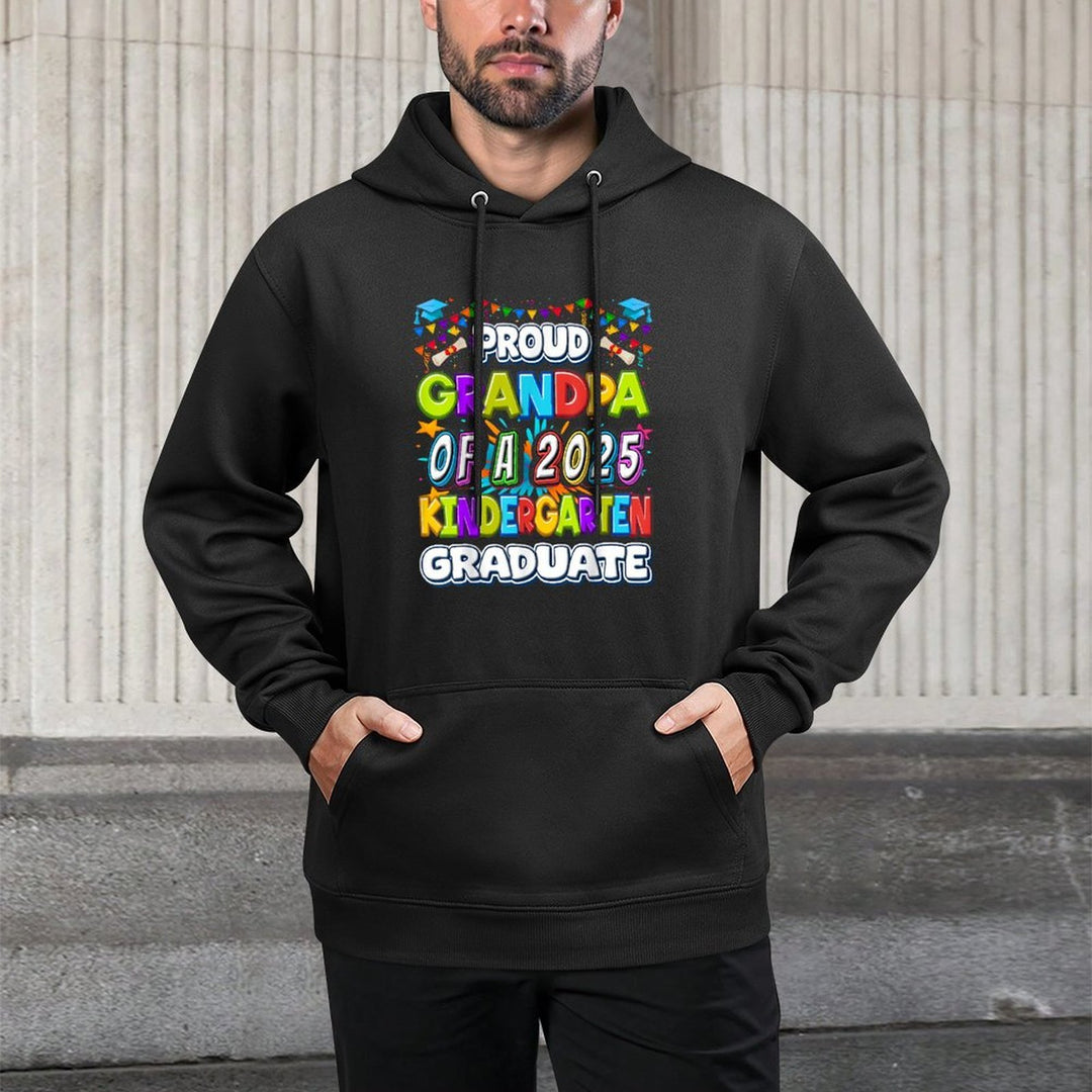 Proud GRANDPA of A 2025 Kindergarten Graduate - Graduation Casual Wear Hoodie