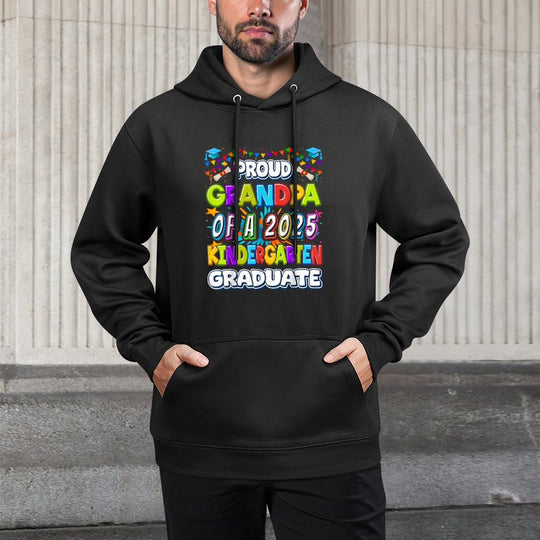 Proud GRANDPA of A 2025 Kindergarten Graduate - Graduation Casual Wear Hoodie