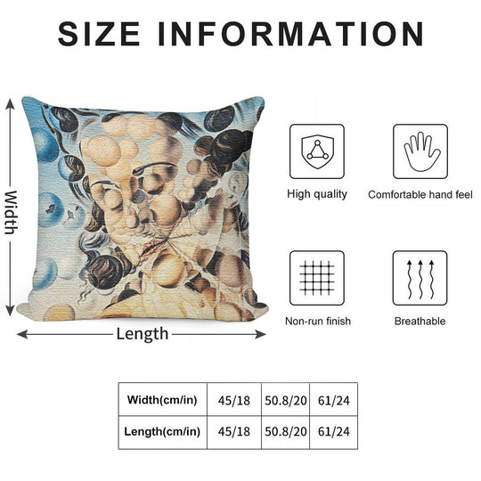 Galatea of The Spheres Soft Skin-Friendly Throw Pillow