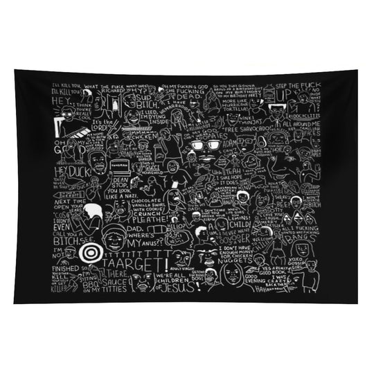 (INVERTED VERSION) An Ultimate Vine Compilation But Instead of A Video Its Just Terribly Drawn Tapestry