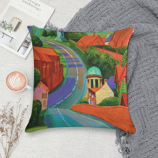 David Hockney Soft Luxury Feel Throw Pillow