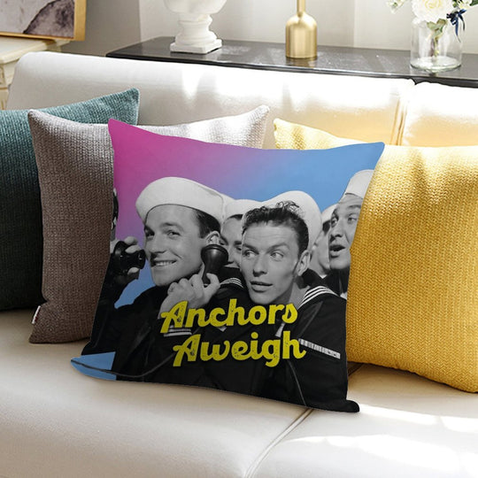 Anchors Aweigh, Film Soft Washable Throw Pillow
