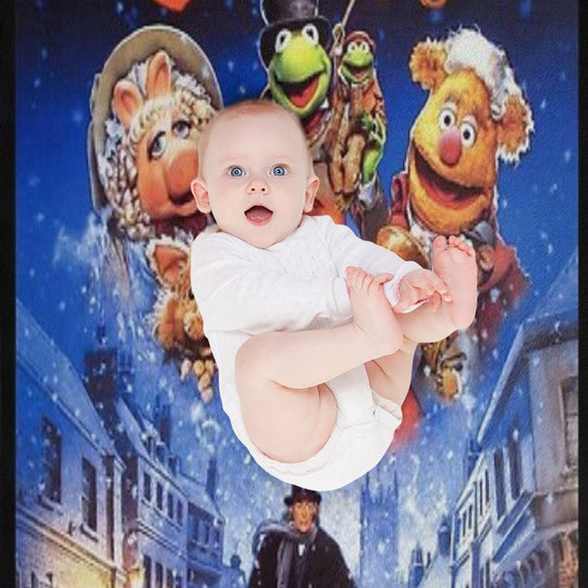 The Muppet Christmas Vitnage Eco-conscious Throw Blanket