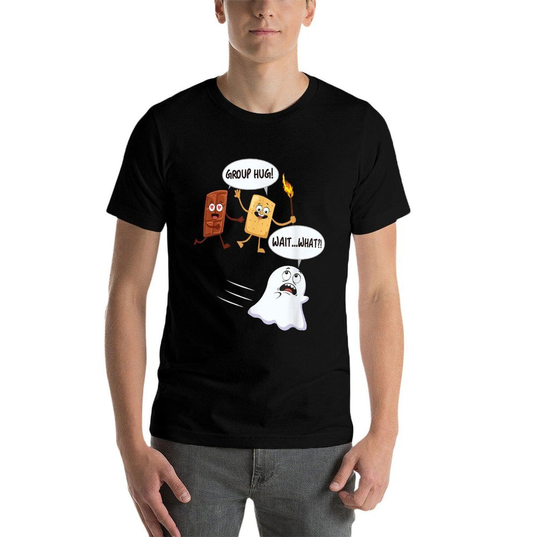 Funny Halloween Camping Smores Smores Marshmallow Ghost  Trendy Pattern T-Shirt
