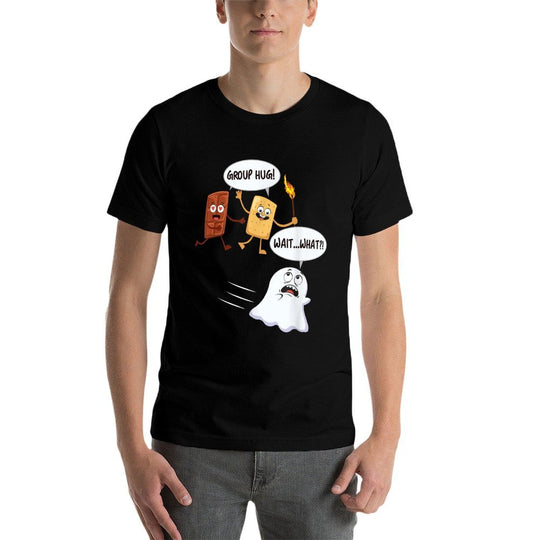 Funny Halloween Camping Smores Smores Marshmallow Ghost  Trendy Pattern T-Shirt