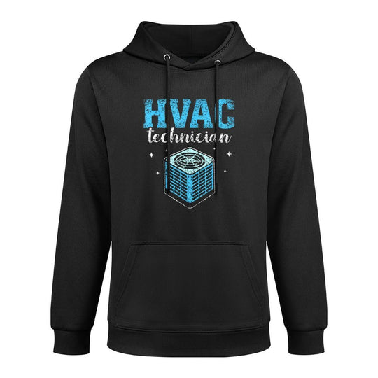 Hvac Technician Profession Installer Tech Hvac Durable Construction Hoodie