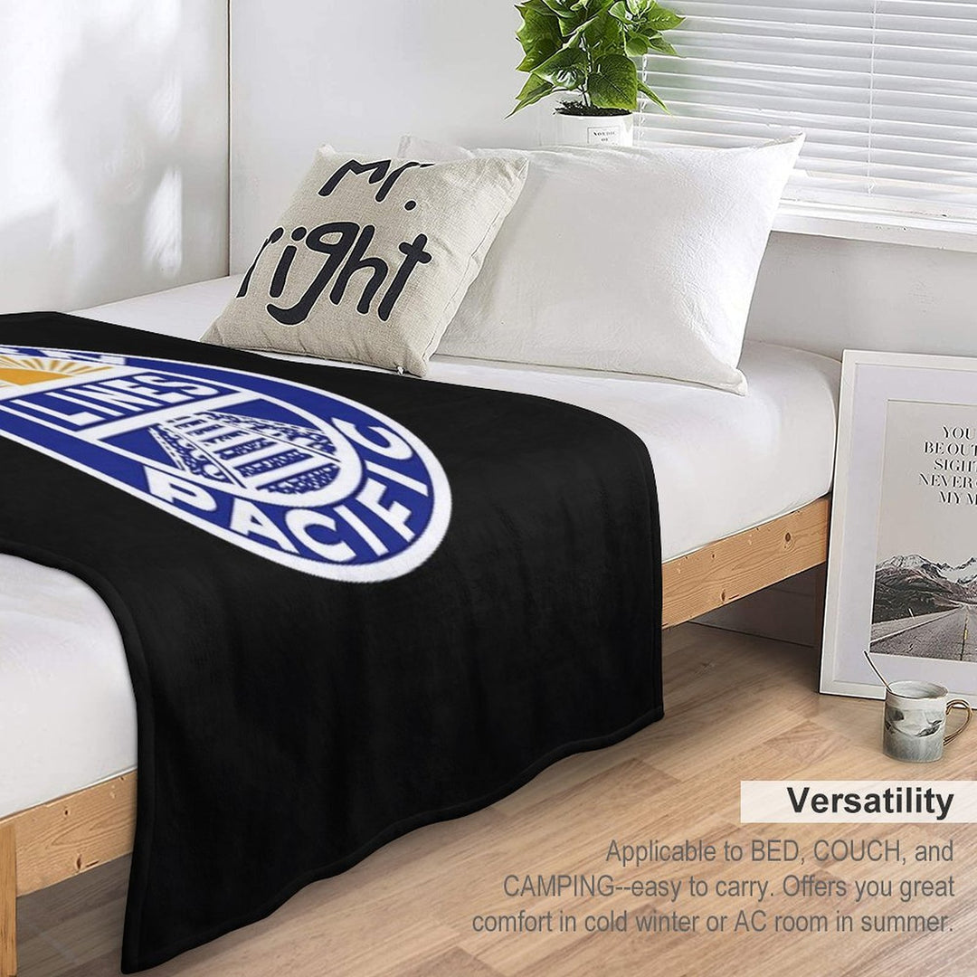 Vintage Southern Pacific Lines Railroad Compact Throw Blanket