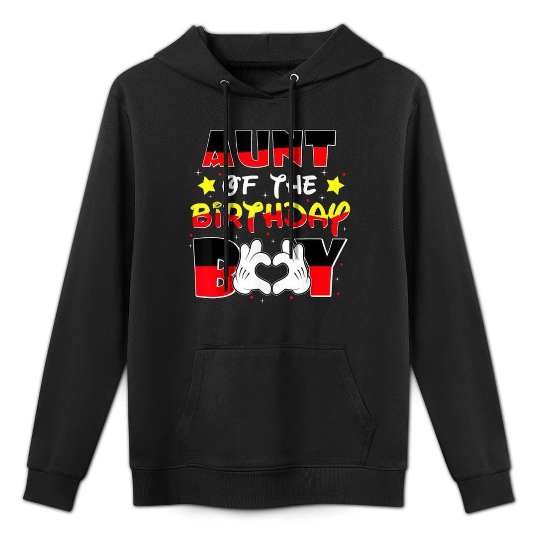 Aunt Of The Birthday Boy Matching Nephew Family Bday Versatile Streetwear Hoodie