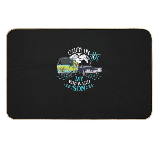 Supernatural Carry On My Wayward Son , Supernatural , Supernatural Winchester  Long-Lasting Bath Mat