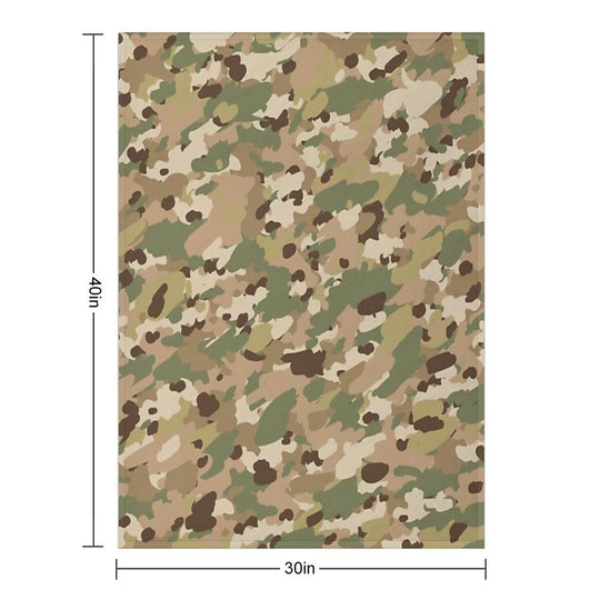 Multicam Camouflage Pattern. Multi-functional Throw Blanket