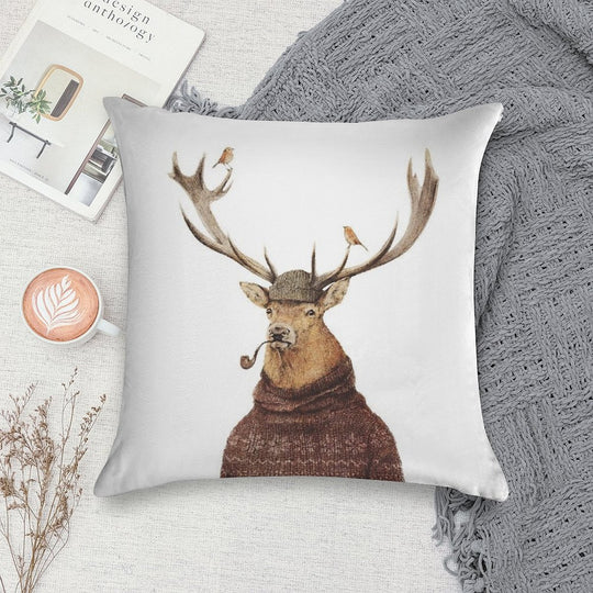 Wild Thinking Soft Short Plush Fabric Throw Pillow