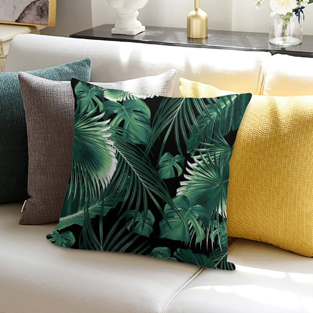 Tropical Jungle Leaves Dream #6 #tropical #decor #art Soft Warmth Comfort Throw Pillow