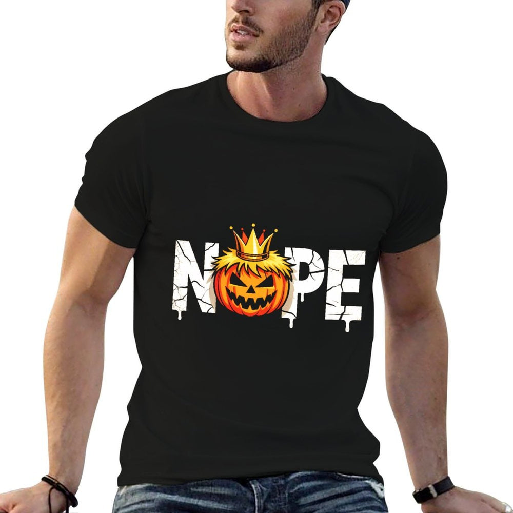 Funny No Kings Halloween 2025 Distressed USA  Vintage-inspired T-Shirt