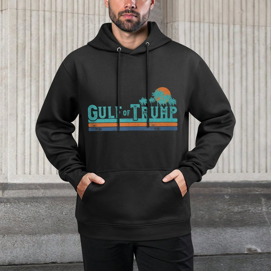 Trump America&#39;s Gulf of Trump President Trump Gulf of USA Relaxed Fit Hoodie