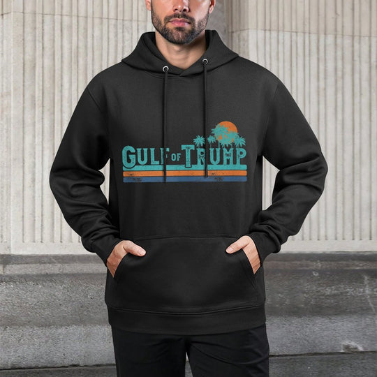 Trump America&#39;s Gulf of Trump President Trump Gulf of USA Relaxed Fit Hoodie