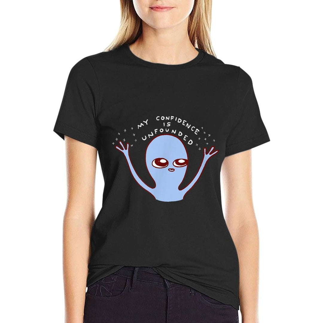 Threadless Nathan W. Pyle Strange Planet Confidence Graphic  Odor-resistant T-Shirt