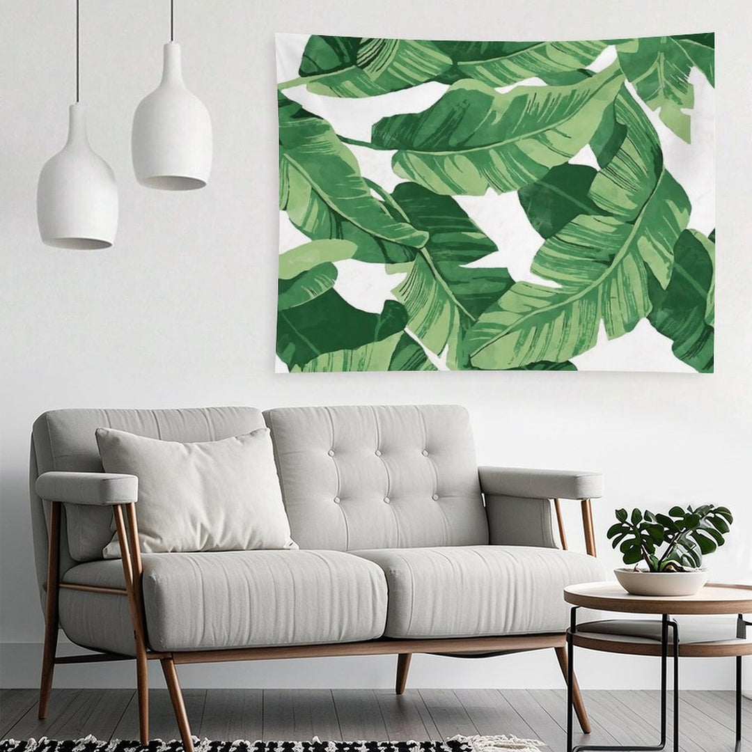 Tropical Banana Leaves II Tapestry