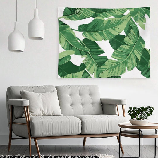 Tropical Banana Leaves II Tapestry