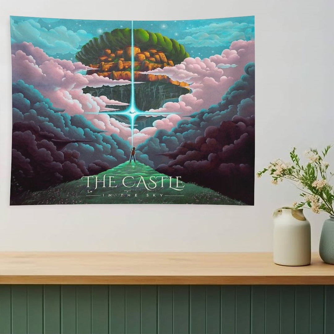 The Golden Castle in The Sky Tapestry
