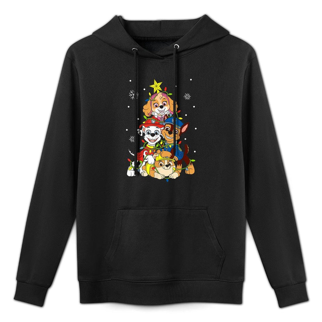 Paw Patrol Sky Chase Christmas Tree Unisex Design Hoodie
