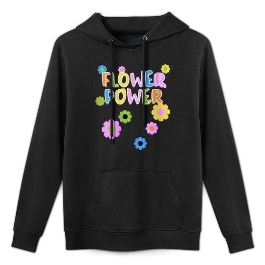 Womens Flower Power Cute Groovy Chick 70s 60s Party Theme Outfit Medium-Weight Fabric Hoodie