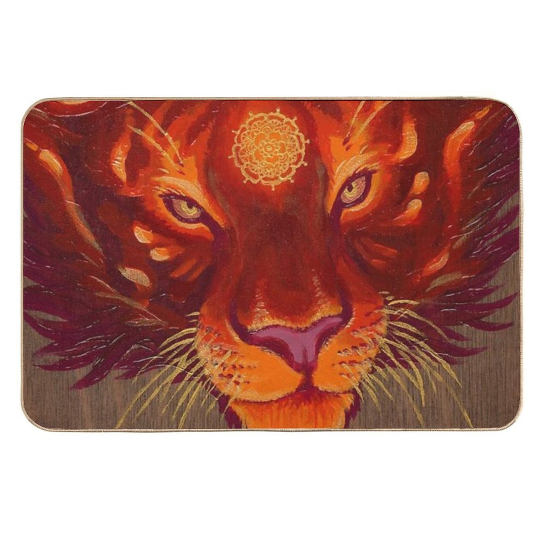 Fire Tiger  Non-Slip Bath Mat