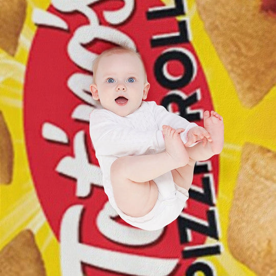 Pizza Rolls Machine-washable Throw Blanket