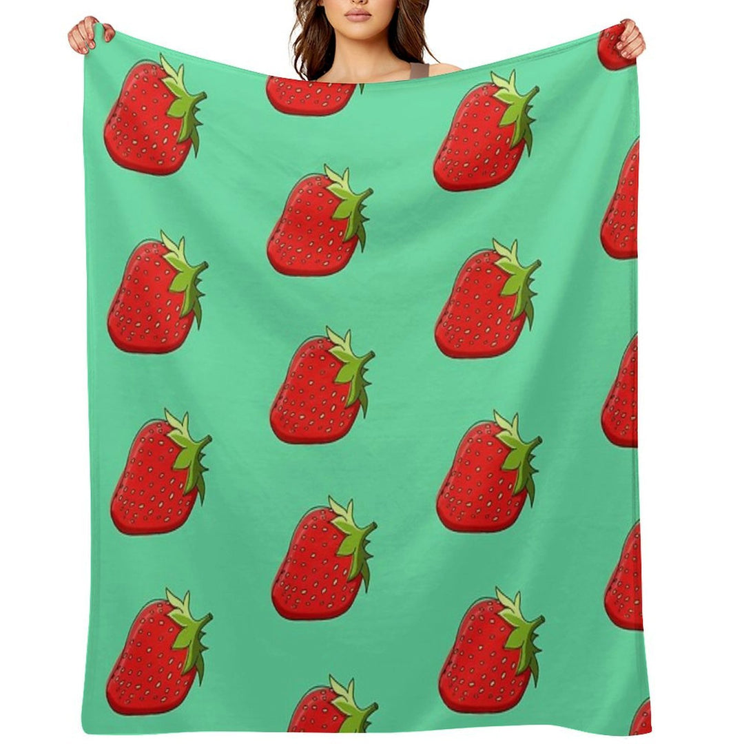 Strawberry Quick-dry Throw Blanket