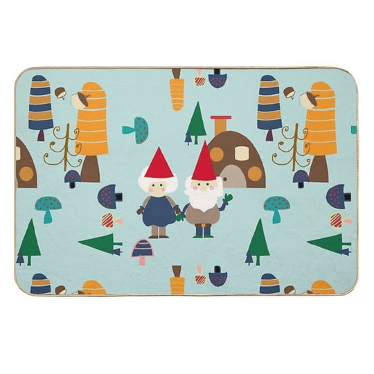 Gnome Blue  Fade-Resistant Bath Mat