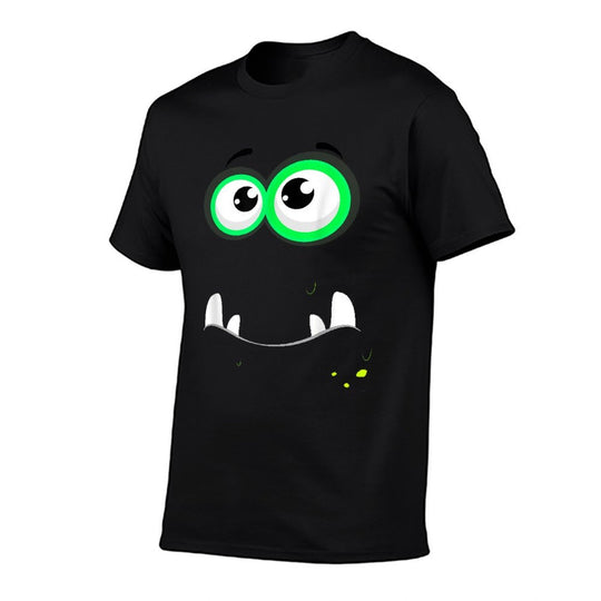 Funny Scary Monster Eyeball Face Easy Christma Costume Cute  Graphic-printed T-Shirt