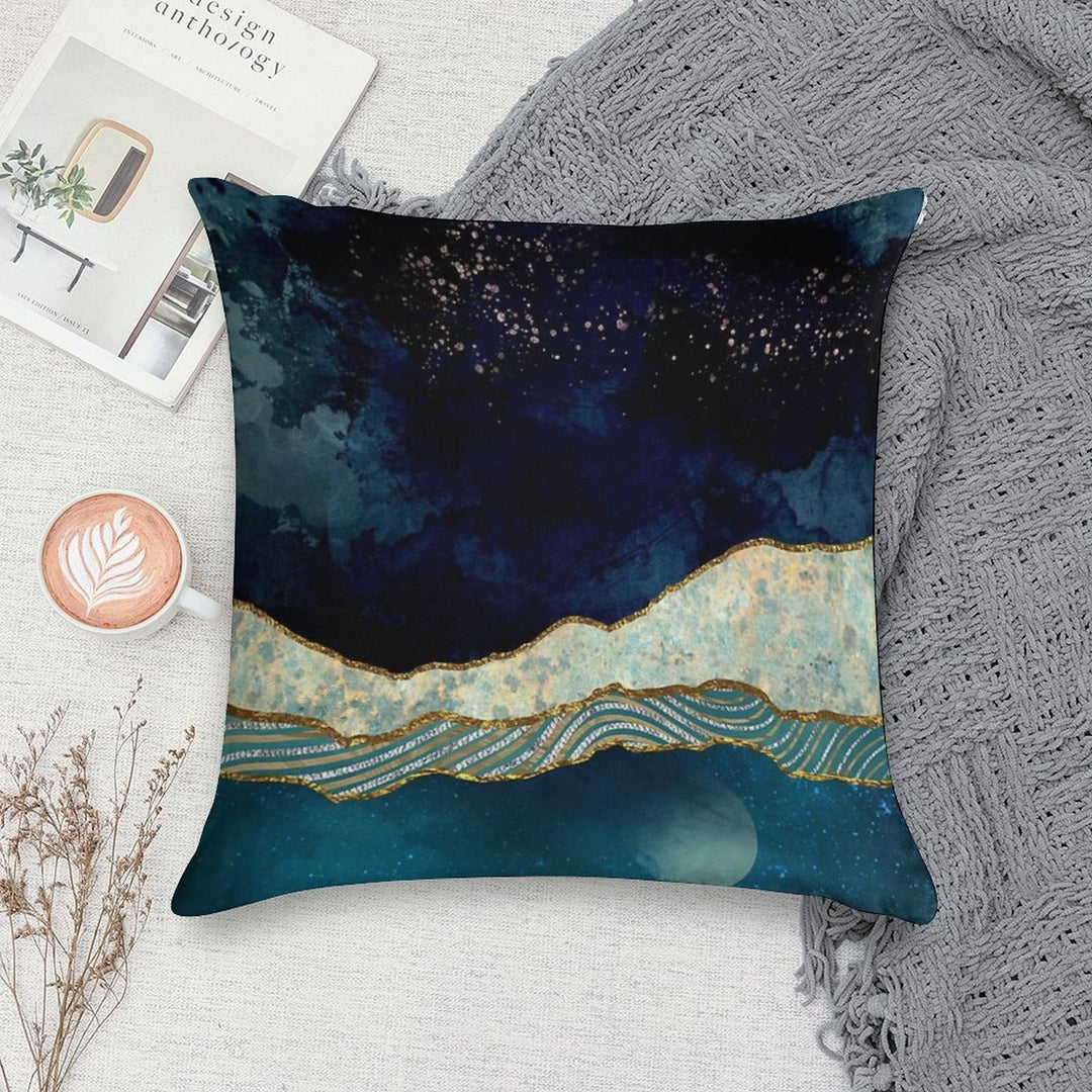 Indigo Sky Soft Skin-Friendly Throw Pillow