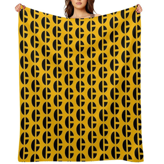 Caterpillar Logo - C Eco-conscious Throw Blanket