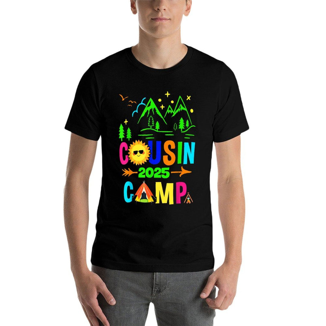 Family Camping Summer Vacation Crew Cousin Camp 2025  Quick-drying T-Shirt