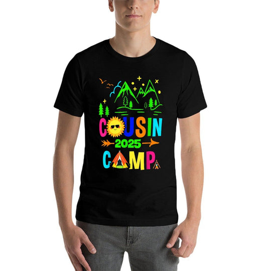Family Camping Summer Vacation Crew Cousin Camp 2025  Quick-drying T-Shirt