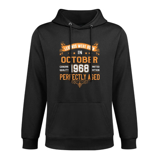 Vintage Est Legend Born In October 1968 50th Birthday Easy Care Hoodie