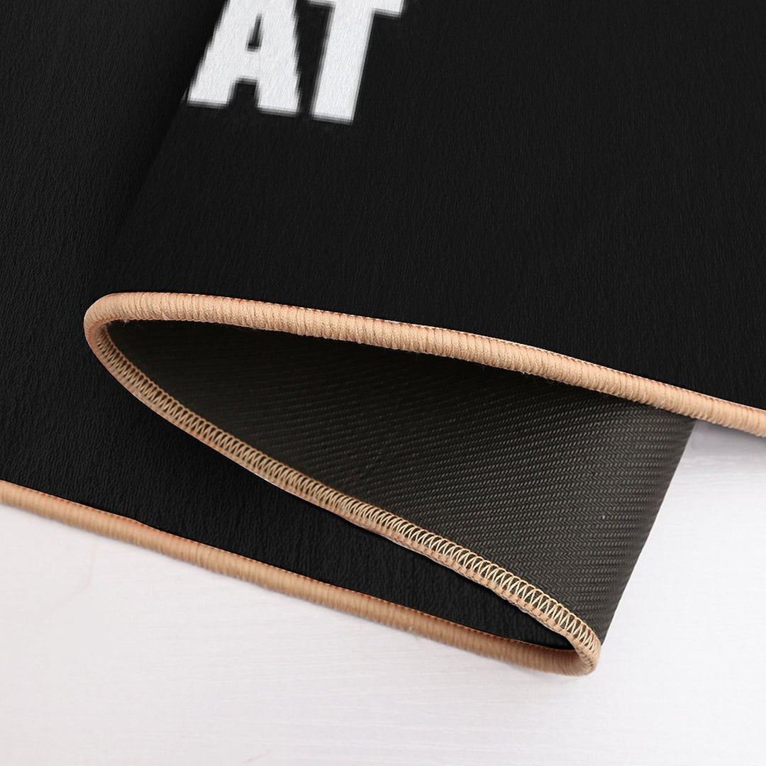 I Saw That Jesus Christ Christmas Wreath  Eco-Friendly Bath Mat