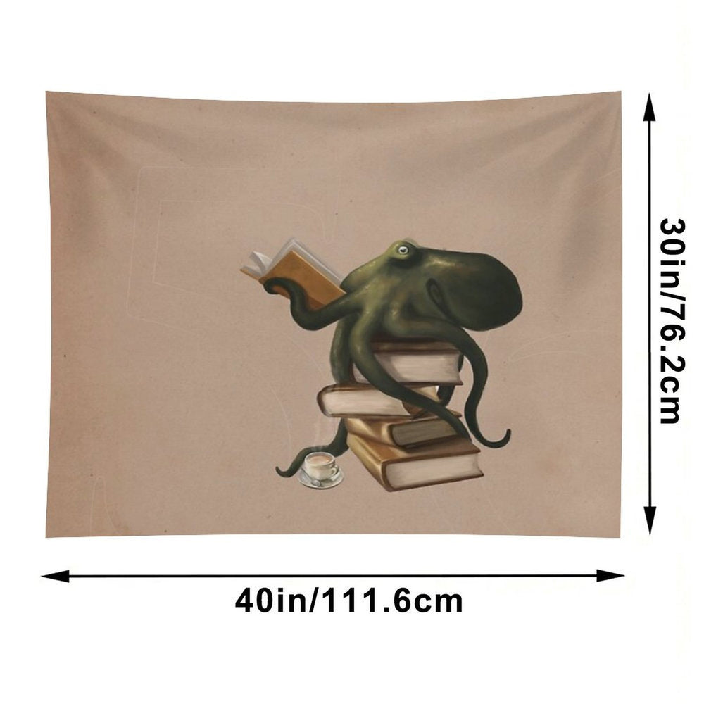 Well-Read Octopus Tapestry