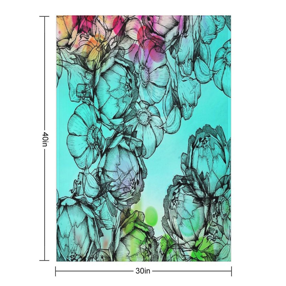 In My Garden of Colours Comfort Throw Blanket