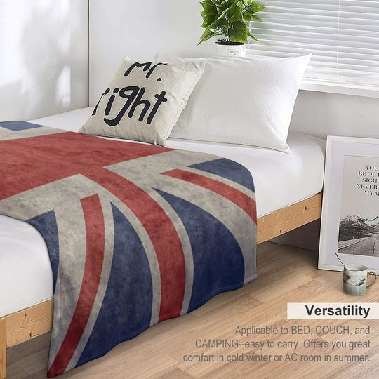 Vintage Union Jack Apron Lightweight Throw Blanket