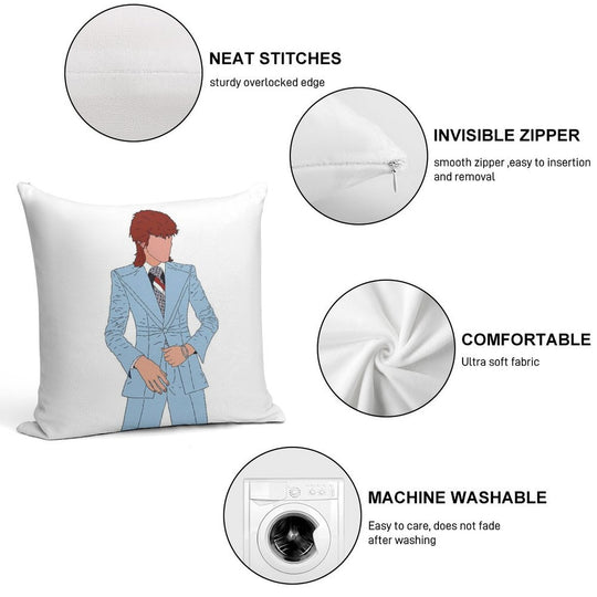 Bowie Soft Luxury Feel Throw Pillow