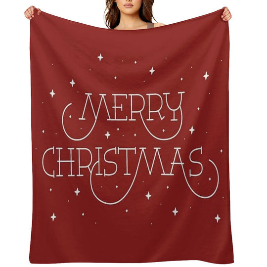 Merry Christmas Shrink-resistant Throw Blanket