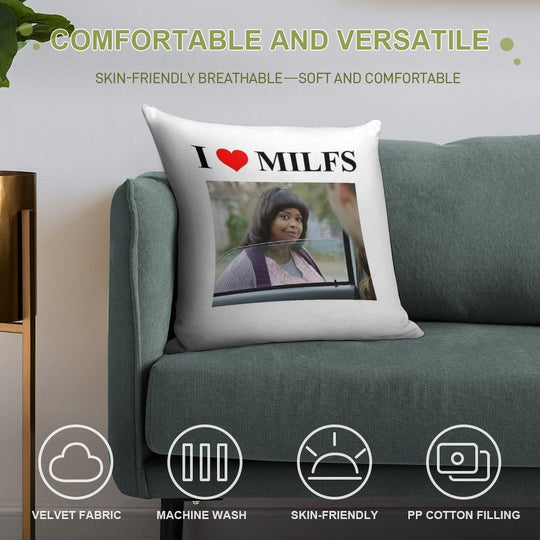 M(a)ILF Soft Home Decor Throw Pillow