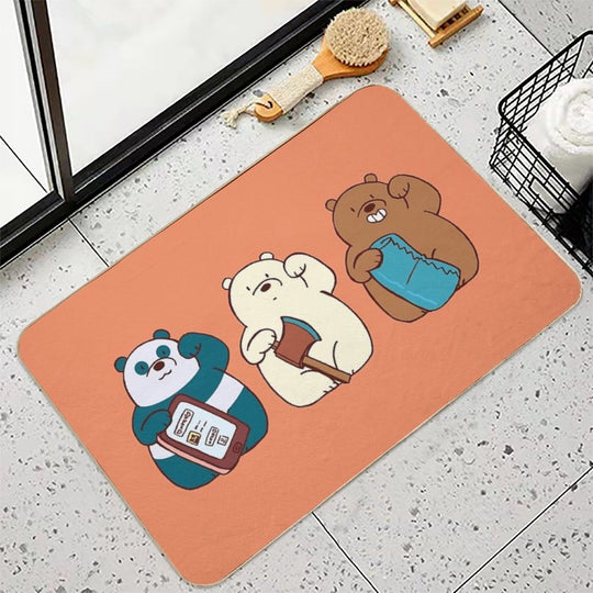 We Lucky Bears  Long-Lasting Bath Mat