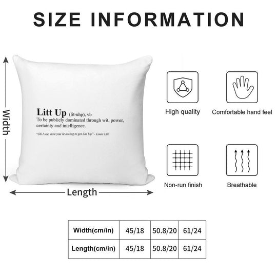 Suits - Louis Litt Litt Up Soft Bedroom Essential Throw Pillow
