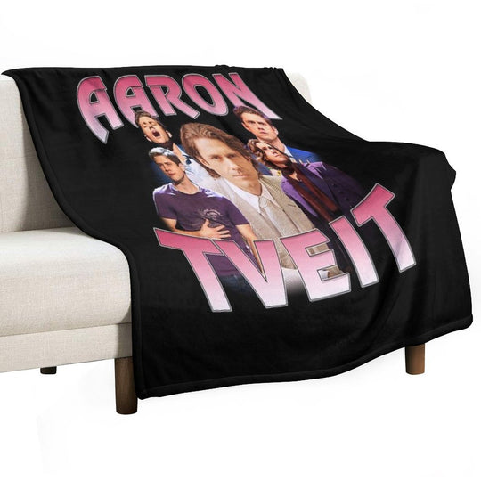 Aaron Tveit Retro Machine-washable Throw Blanket