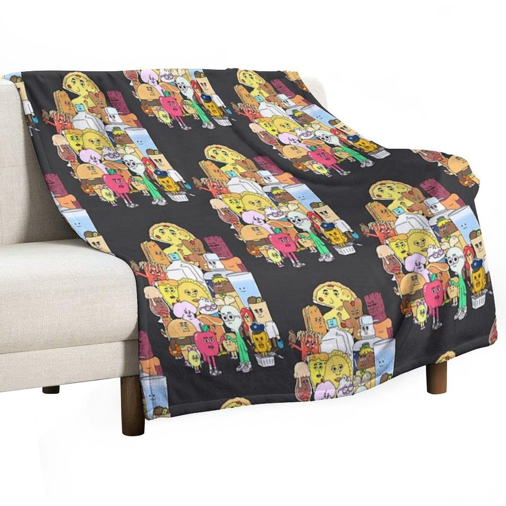 The Apple And Onion Gang Premium Throw Blanket