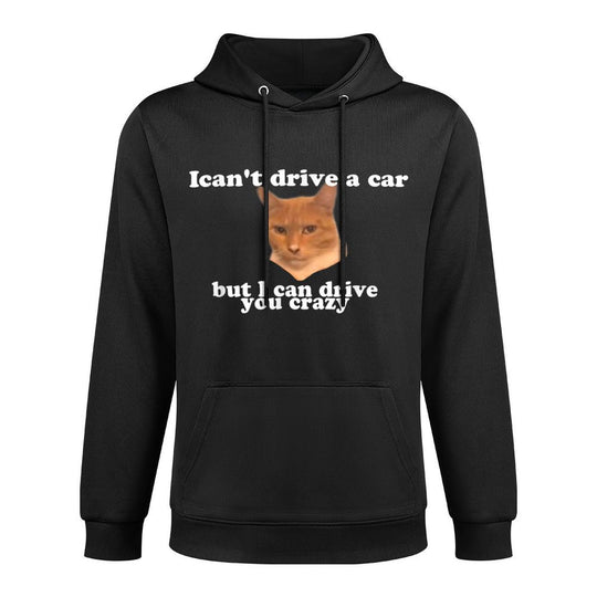 Funny Cat Meme Medium-Weight Fabric Hoodie