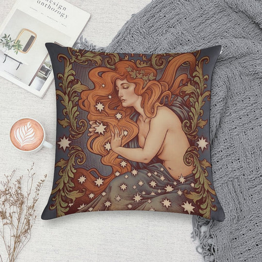 COSMIC LOVER - Color Version Soft Reinforced Edging Throw Pillow