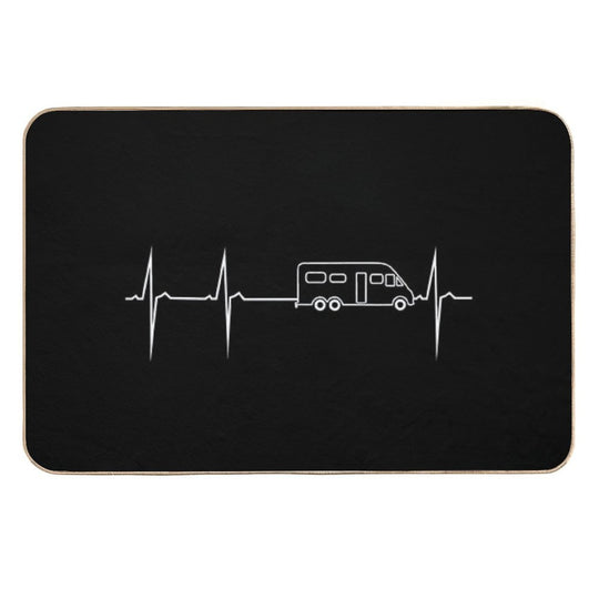 My Heart Beats for RV Camping  Non-Slip Bath Mat