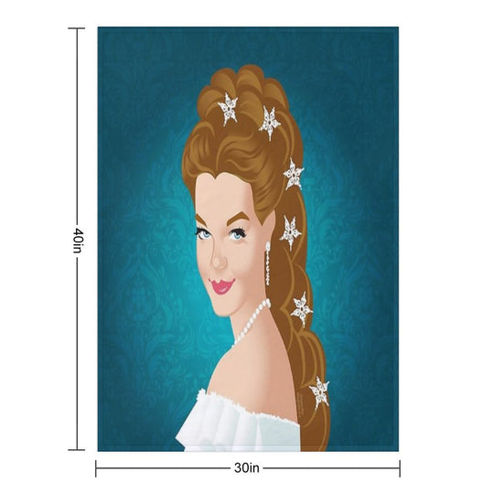 Empress Sissi Wrinkle-free Throw Blanket